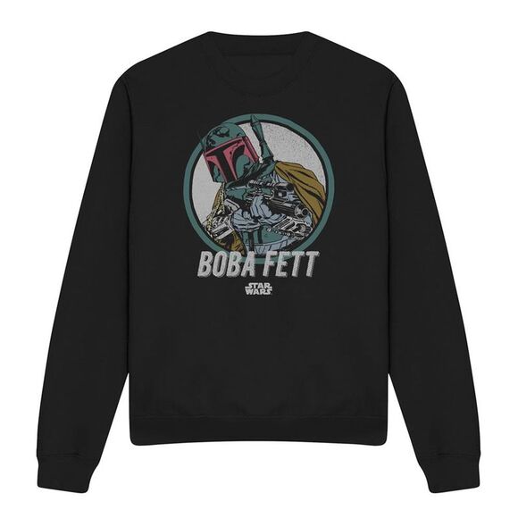 Star Wars Unisex Adult Boba Fett Sweatshirt / Black
